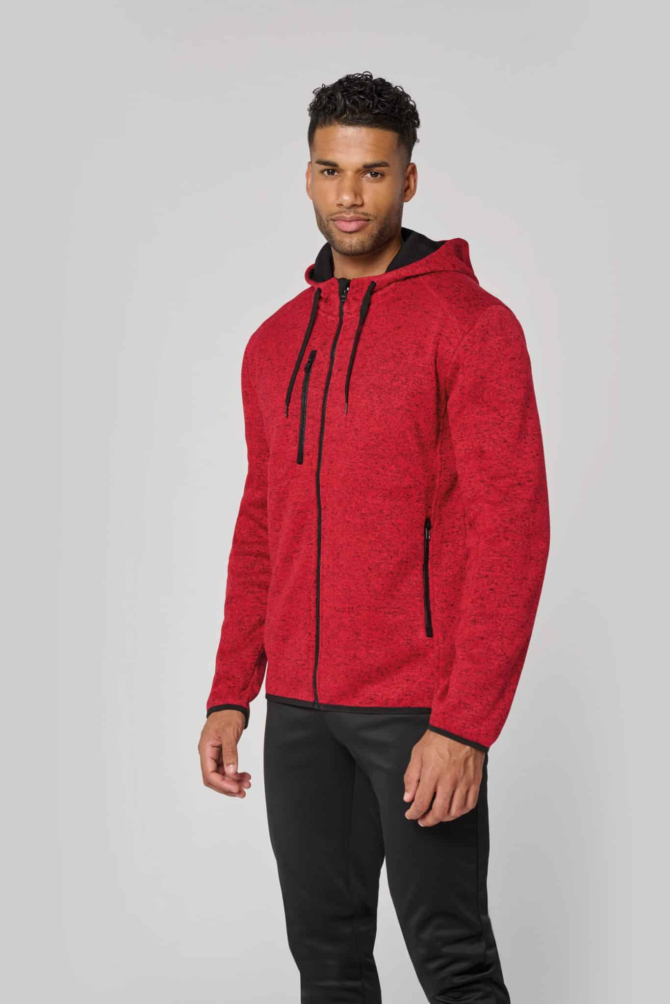 Veste à capuche chinée homme PROACT PA365