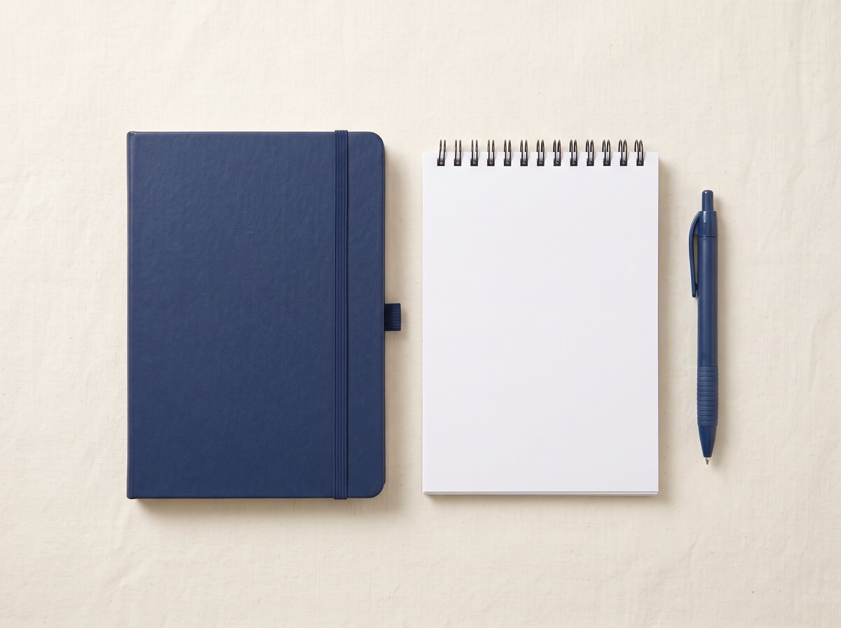 Carnet, bloc-notes et stylo à personnaliser