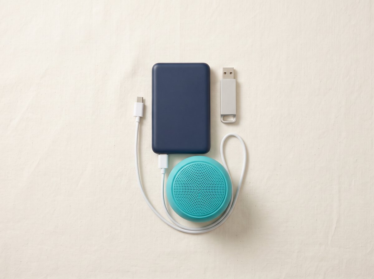 Batterie externe, clé USB et enceinte à personnaliser