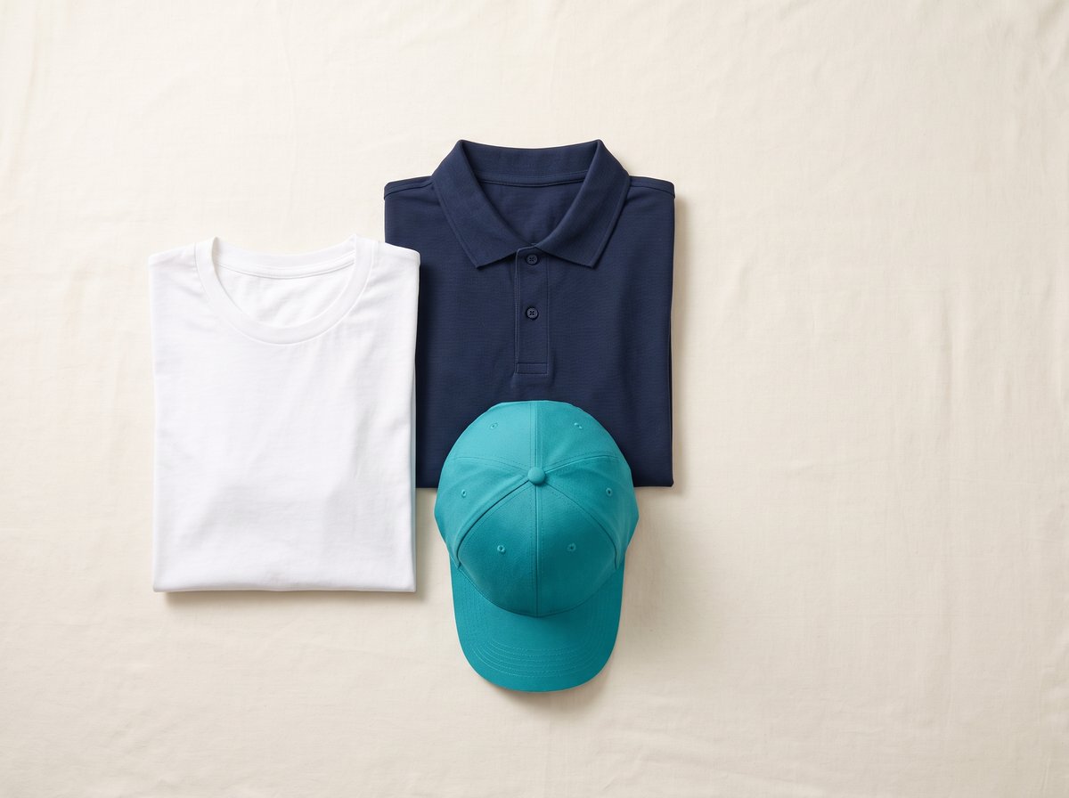 T-shirt, polo et casquette vierges à personnaliser